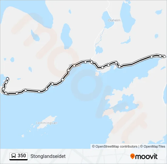 350 Bus Line Map