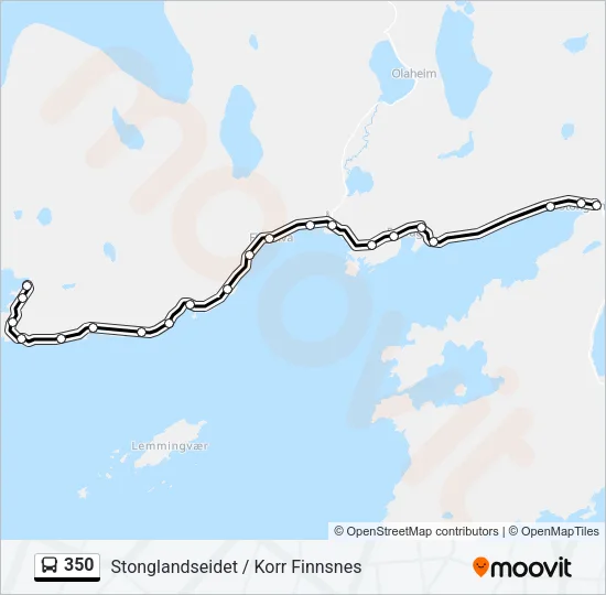 350 Bus Line Map