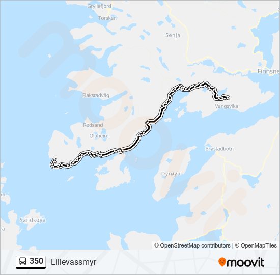 350 bus Line Map