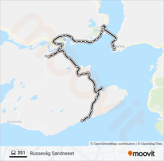 351 Bus Line Map