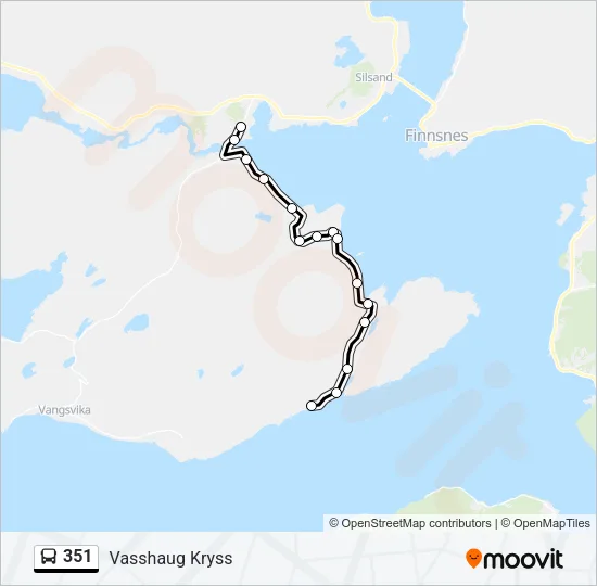 351 Bus Line Map