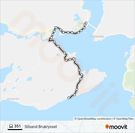 351 Bus Line Map