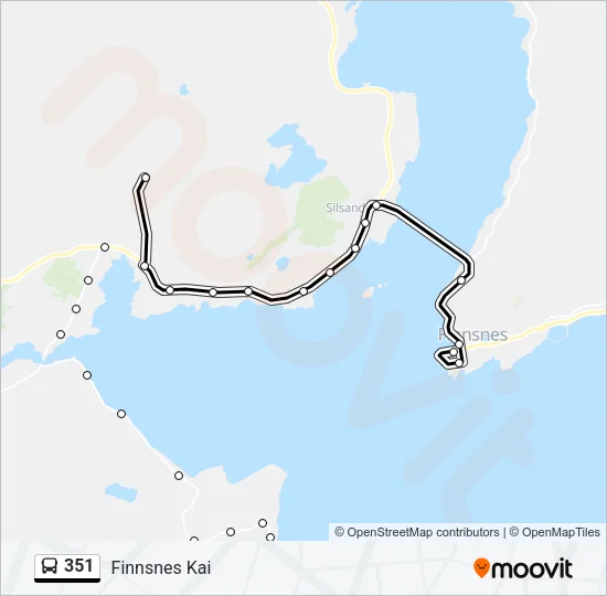 351 Bus Line Map