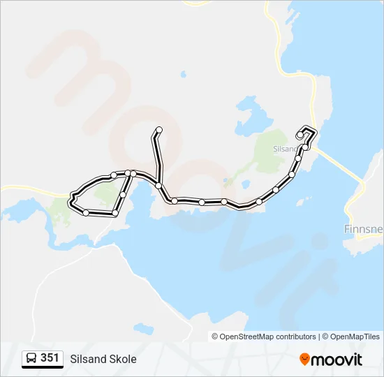 351 Bus Line Map
