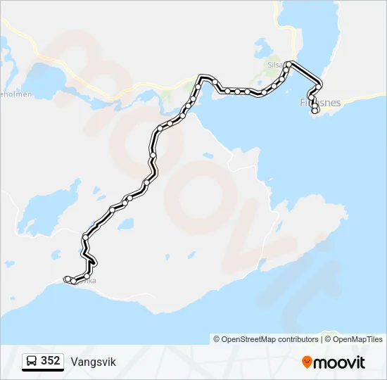 352 Bus Line Map