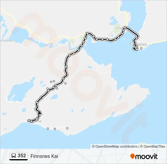 352 Bus Line Map