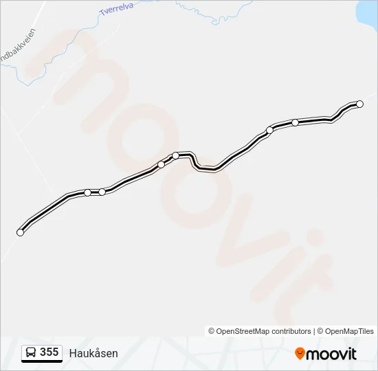 355 Bus Line Map