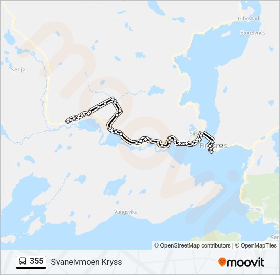 355 Bus Line Map
