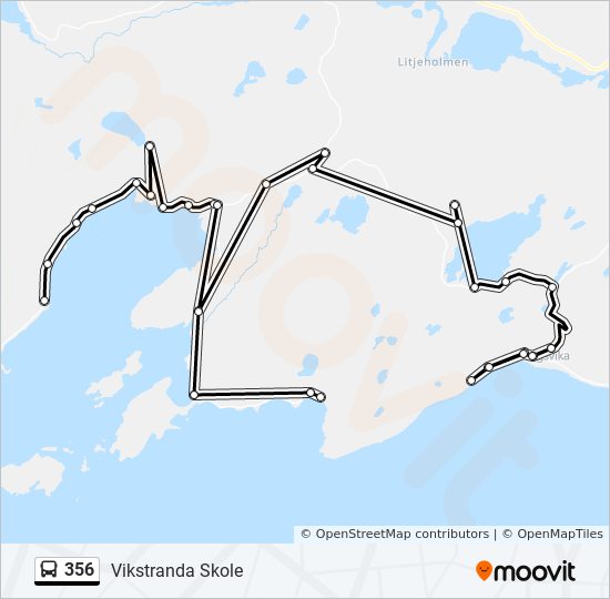 356 bus Line Map