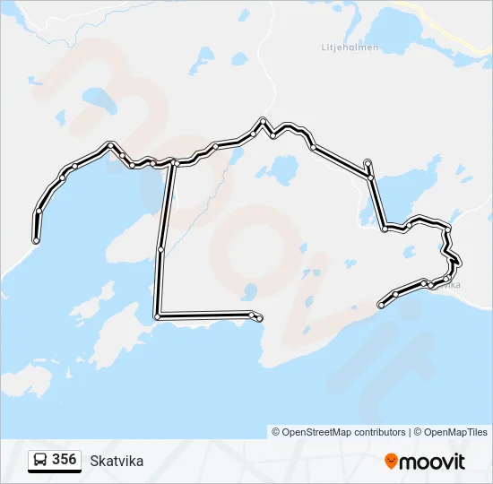 356 Bus Line Map