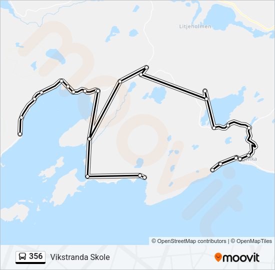 356 Bus Line Map