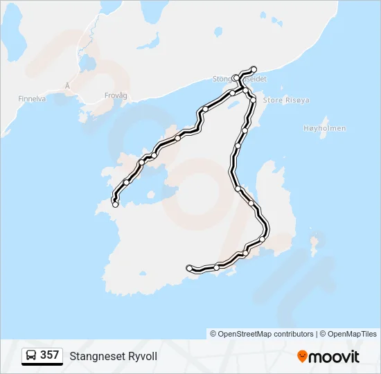 357 Bus Line Map