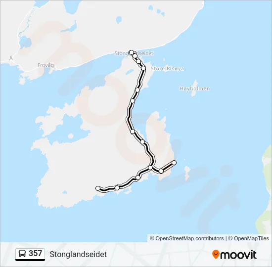 357 Bus Line Map