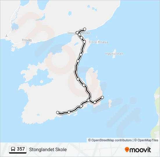 357 Bus Line Map
