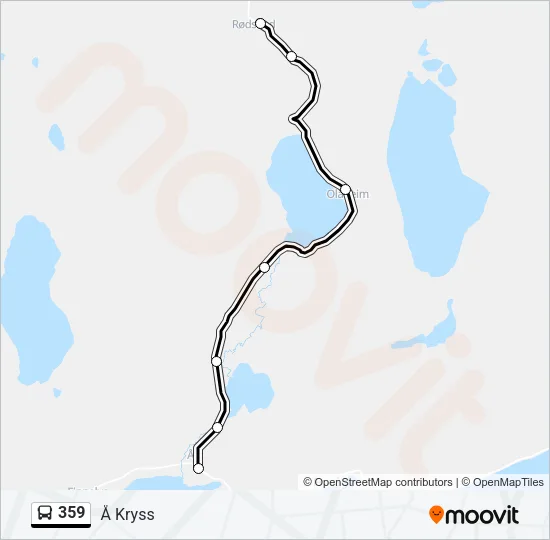 359 Bus Line Map