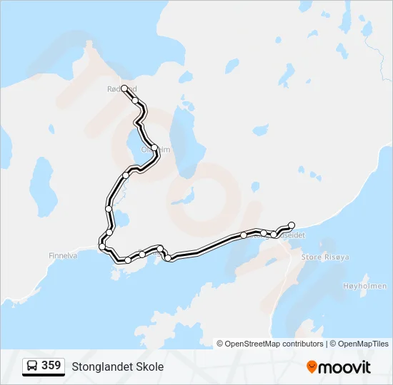 359 Bus Line Map