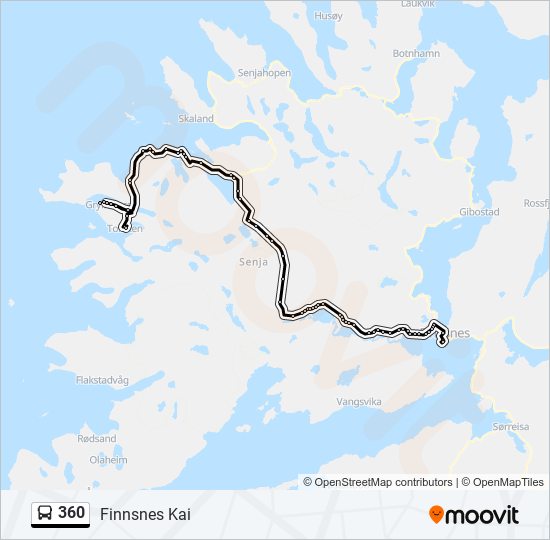 360 bus Line Map