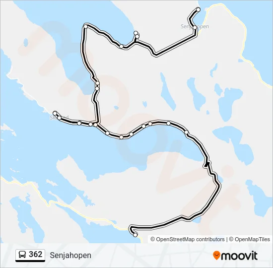 362 Bus Line Map