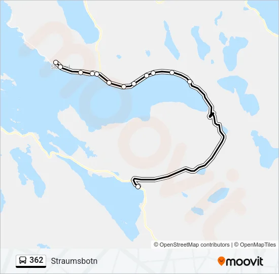 362 Bus Line Map
