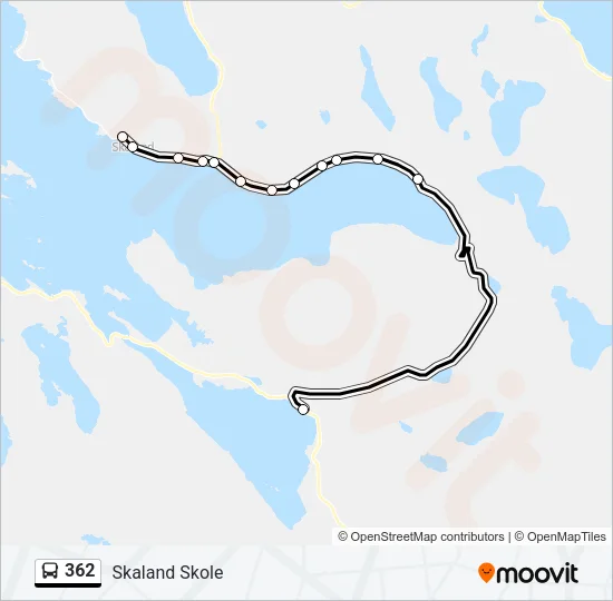 362 Bus Line Map