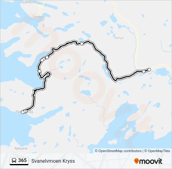 365 Bus Line Map