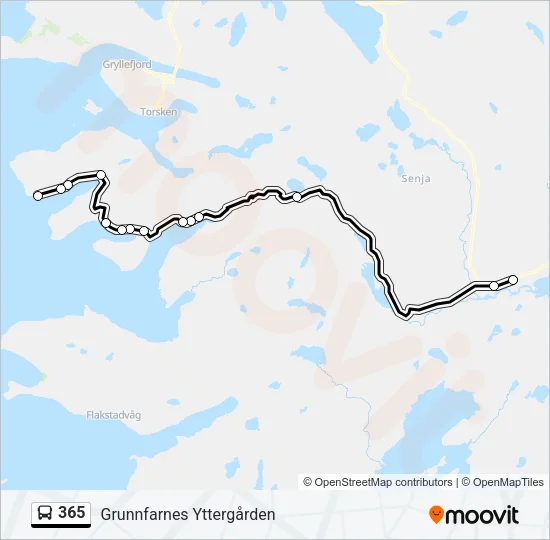 365 Bus Line Map