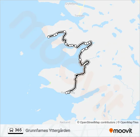 365 Bus Line Map