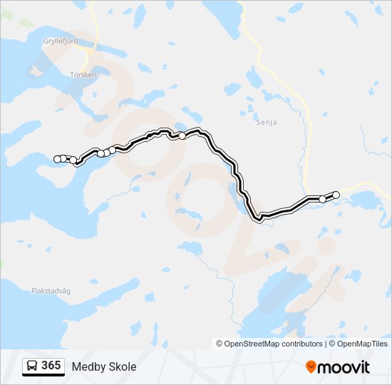 365 Bus Line Map