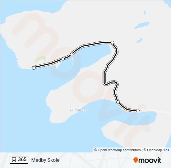 365 Bus Line Map