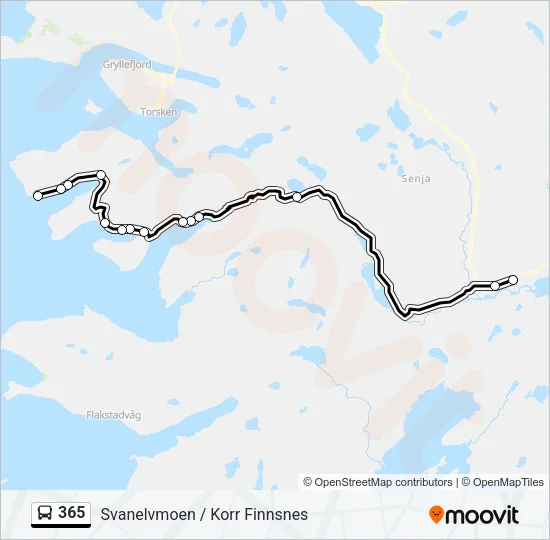 365 Bus Line Map