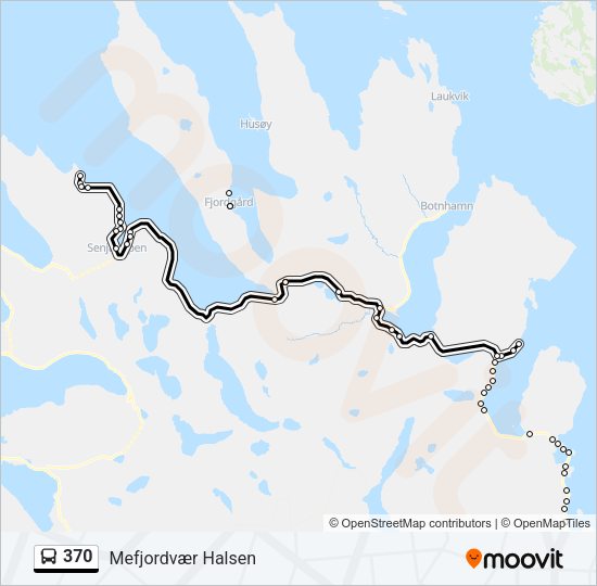 370 Bus Line Map