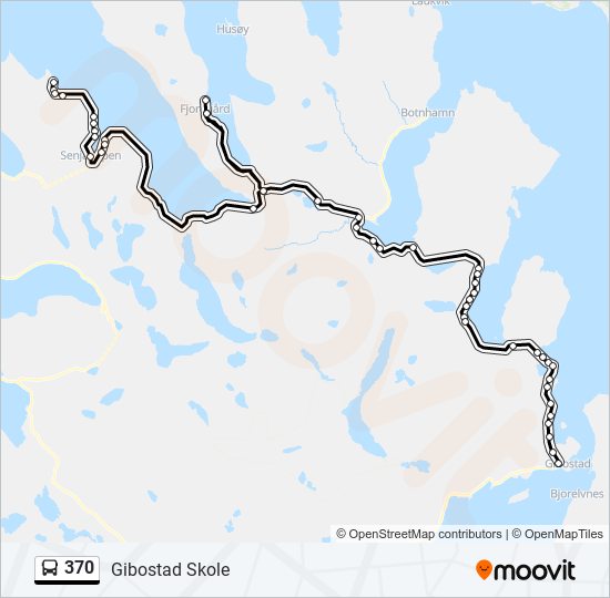 370 bus Line Map