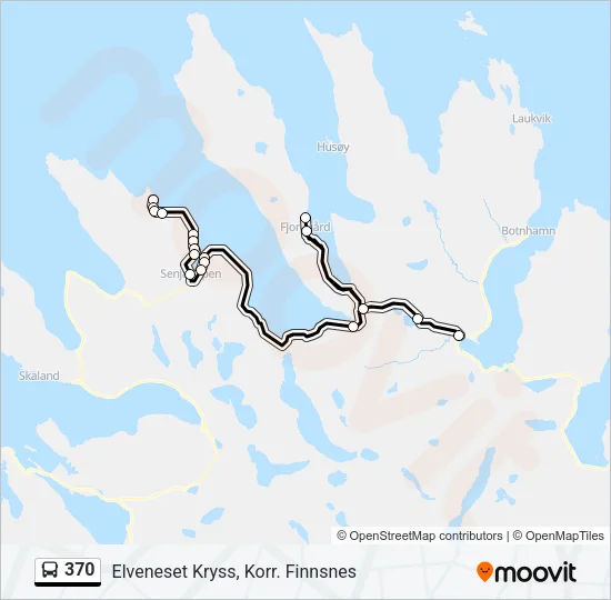 370 Bus Line Map