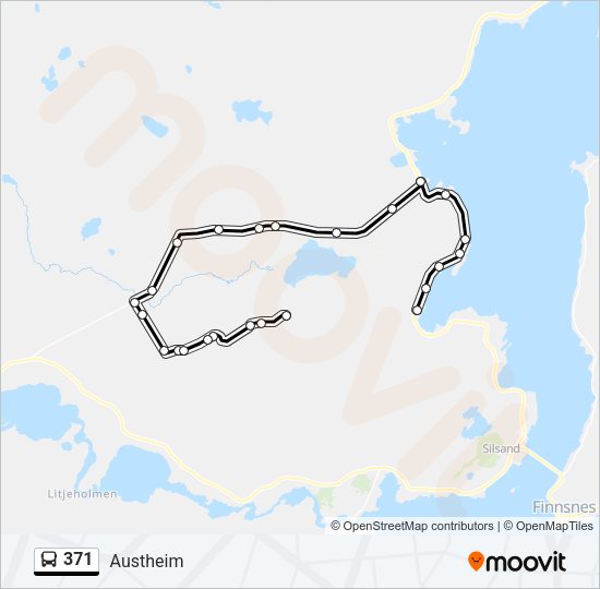 371 Bus Line Map
