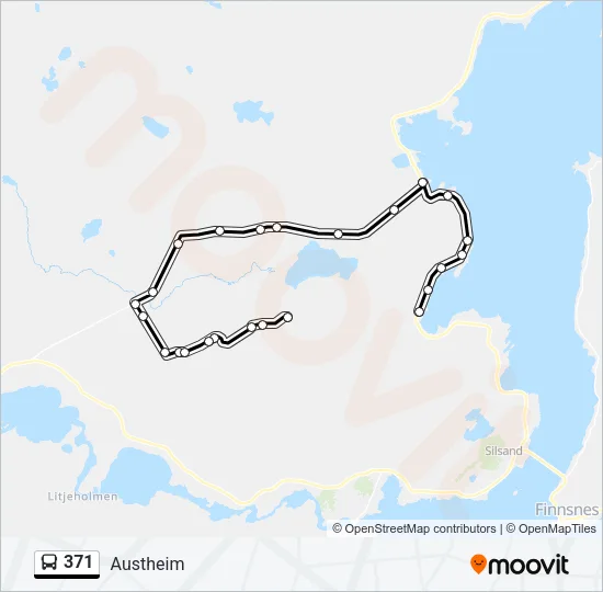 371 Bus Line Map