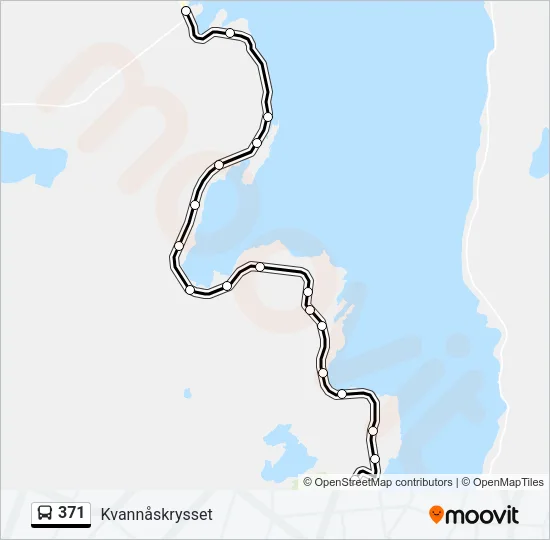 371 Bus Line Map