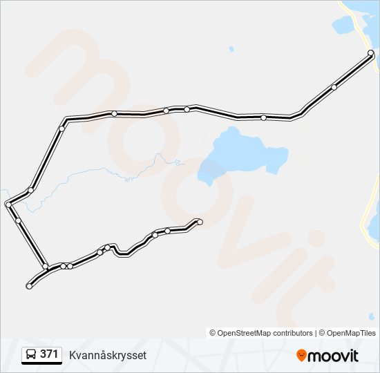 371 bus Line Map