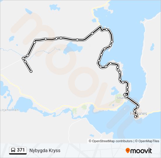 371 Bus Line Map