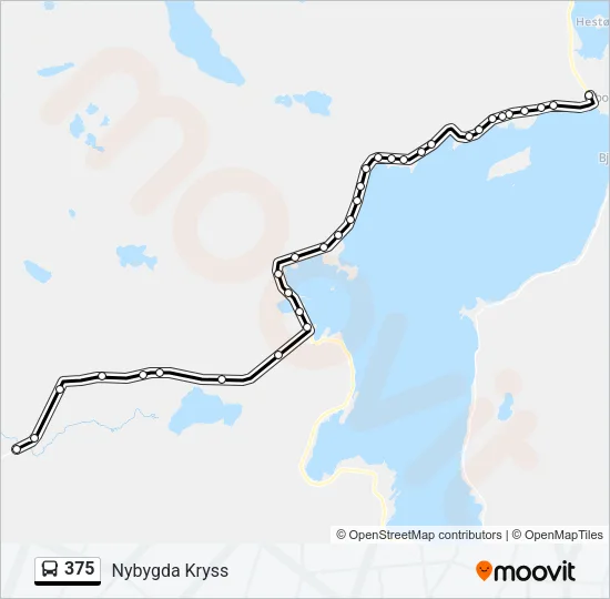 375 Bus Line Map