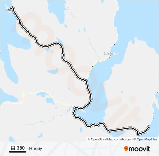 380 Bus Line Map