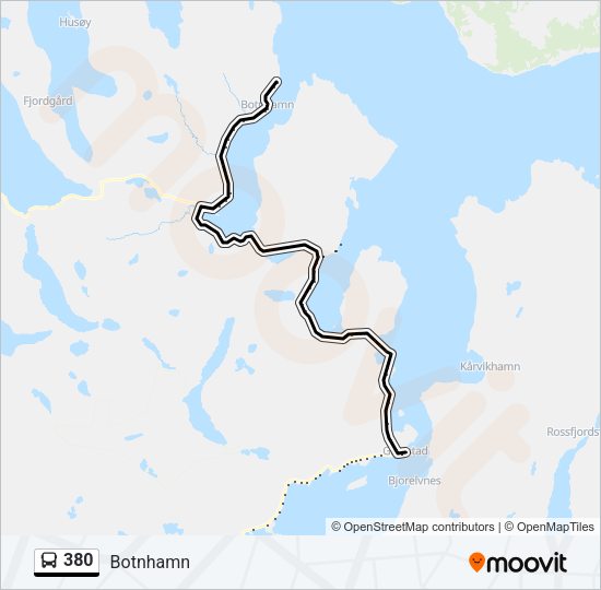 380 Bus Line Map