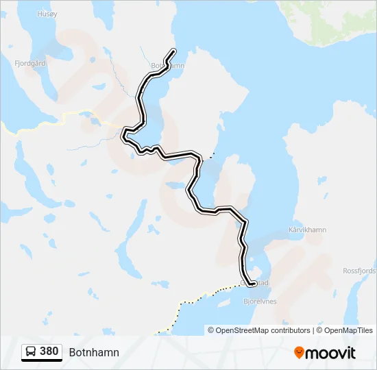 380 Bus Line Map