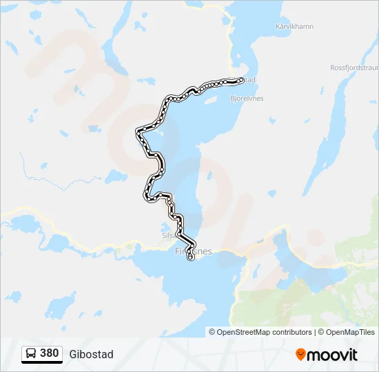 380 Bus Line Map