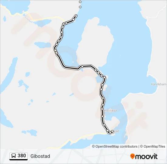 380 Bus Line Map