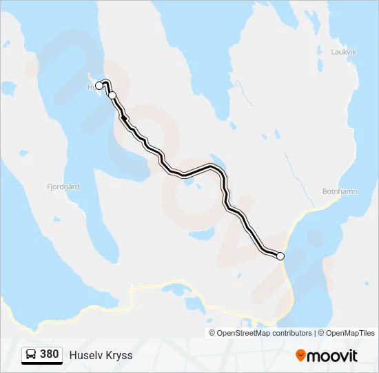 380 Bus Line Map