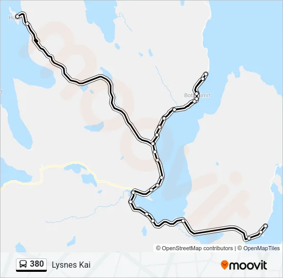 380 Bus Line Map