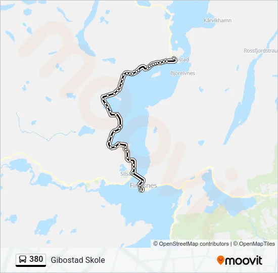 380 Bus Line Map