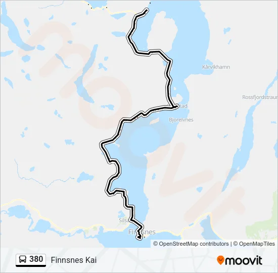 380 Bus Line Map