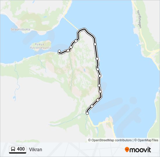 400 bus Line Map