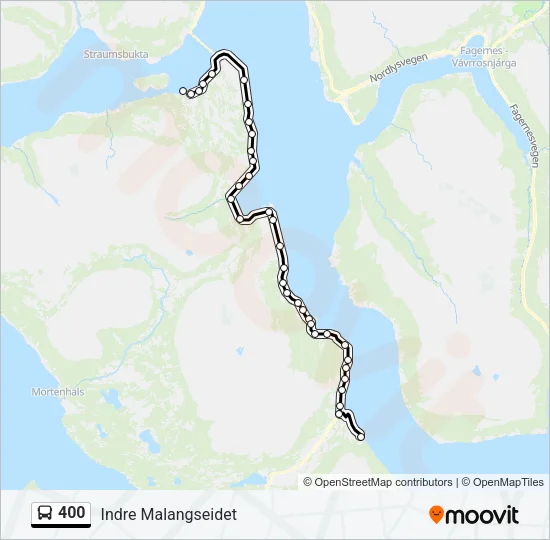 400 Bus Line Map